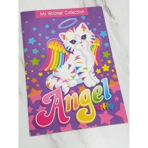 Lisa Frank Angel Kitty Sticker Collection Book WITH STICKERS‎